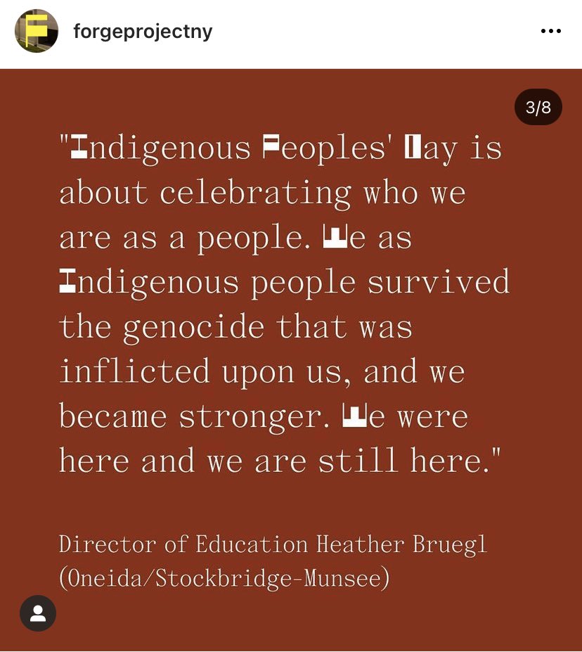 #IndigenousPeoplesDay #WeAreStillHere #FUColumbus #AbolishColumbusDay