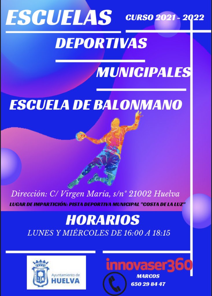 CTArbitrosHU's tweet photo. Comenzamos con la Escuela Deportiva de Balonmano en Huelva capital. Si estás interesado/a pide información al número de contacto. 🤾🏻‍♂️🤾🏻‍♂️🤾🏻‍♀️🤾🏻‍♀️ https://t.co/LjehUP3AKw
