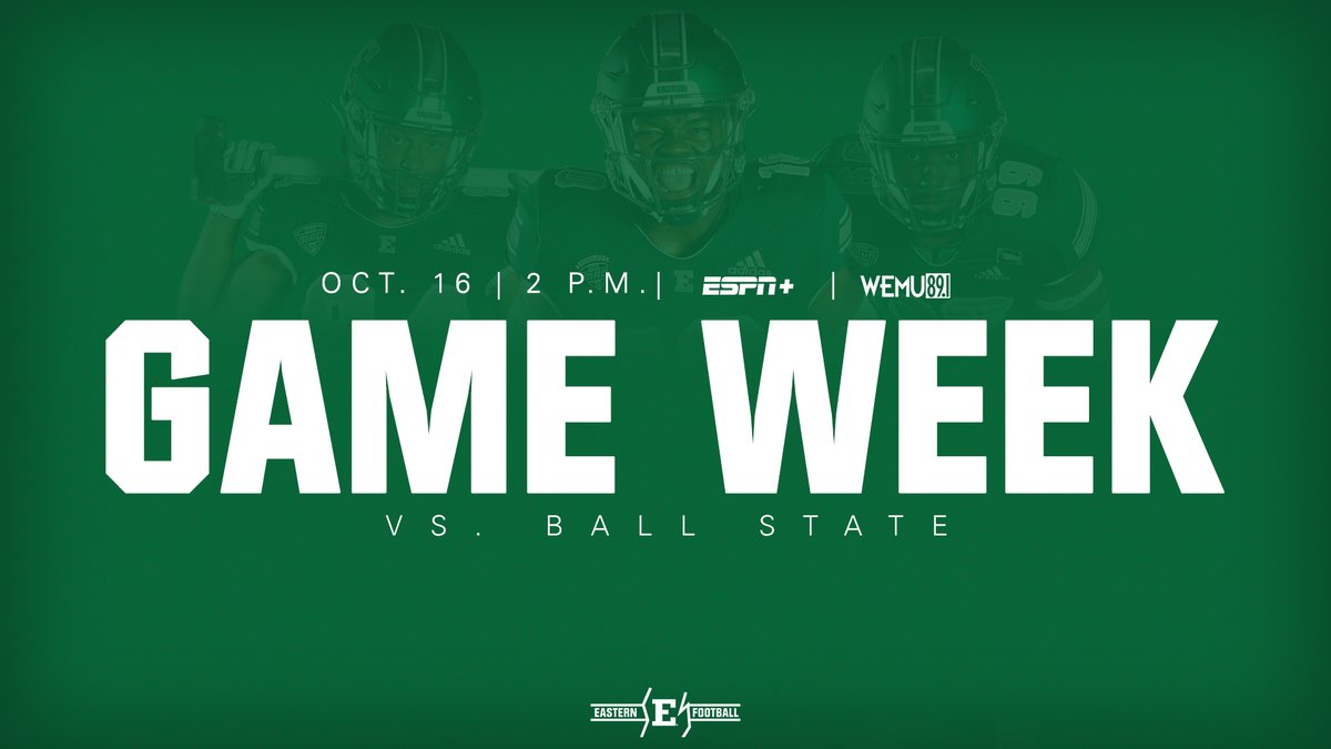 EMUFB's tweet photo. 🔙✌️ work

It's 𝙂𝙖𝙢𝙚 𝙒𝙚𝙚𝙠 in Ypsilanti 🛠️😤

#EMUEagles | #ETOUGH | #BeDifferent https://t.co/1KKYupZcts