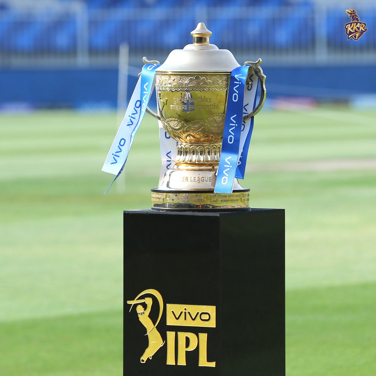KKRiders's tweet photo. Eyes on the prize 👀🏆

#RCBvKKR #KKR #AmiKKR #KorboLorboJeetbo #আমিKKR #IPL2021 https://t.co/odp438zLn2