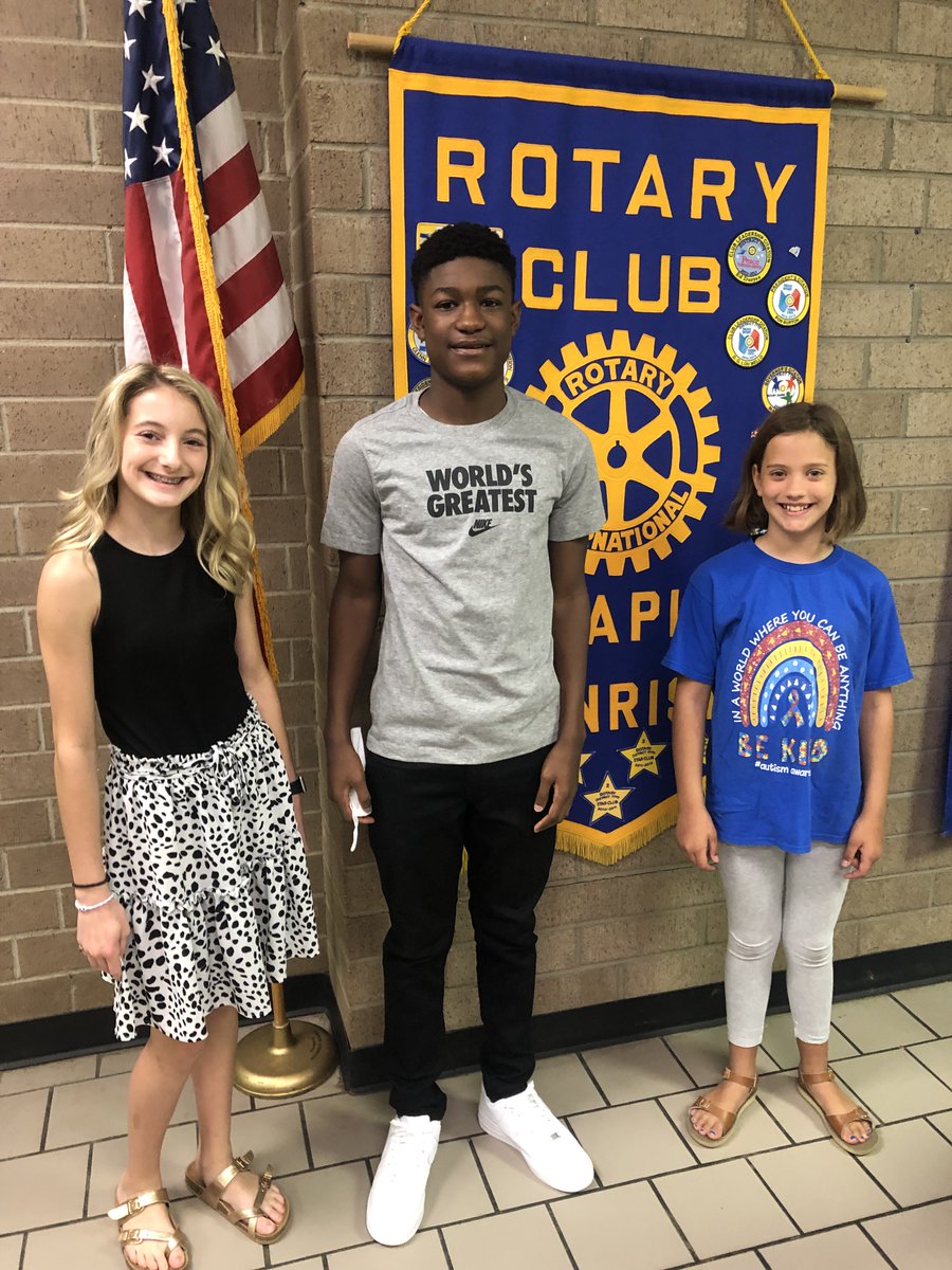 LexRich5Schools's tweet photo. ✨Congratulations to this month's Rotary Club of Chapin Sunrise Students of the Month! We are so proud of the example they set at their schools and in their community!
🦅 Sarah from @ChapinMiddle
🐺Allandis from @AFSWolfpack
🦅 Kyleigh from @ChapinInter https://t.co/g39D8Hc2Fs