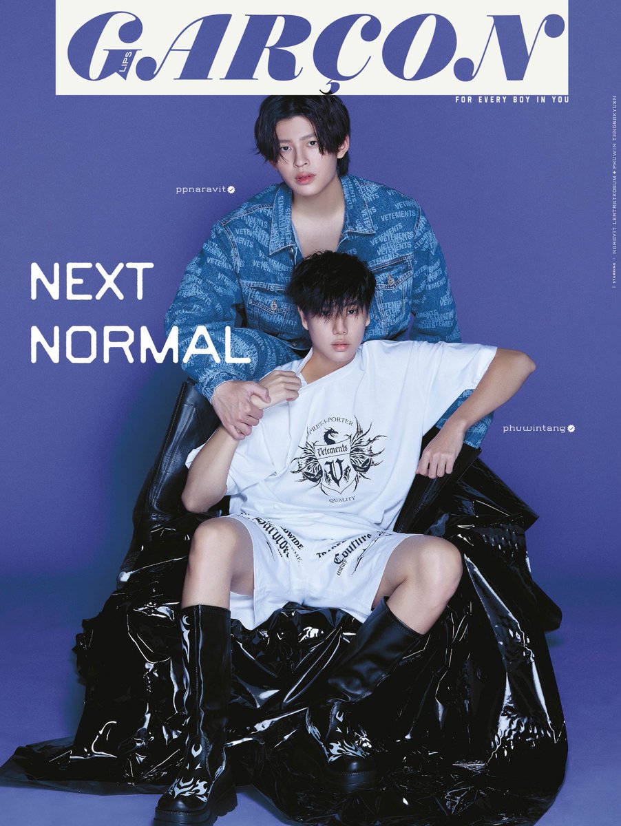 GMMTV's tweet photo. พบกับ "ปอนด์-ภูวิน" ได้ใน Lips Garçon No.59 : Next Normal @ppnaravit @phuwintang

ประเดิมปกแรกหลังคลายล็อกกับแฟชั่นเซ็ตสุดคูลแบบดับเบิ้ล พร้อมอัพเดทชีวิตและความสำเร็จก้าวต่อไปที่พวกเขาอยากไปให้ถึง

#LipsGarçonxPondPhuwin
#GMMTV https://t.co/5juFiztQQP