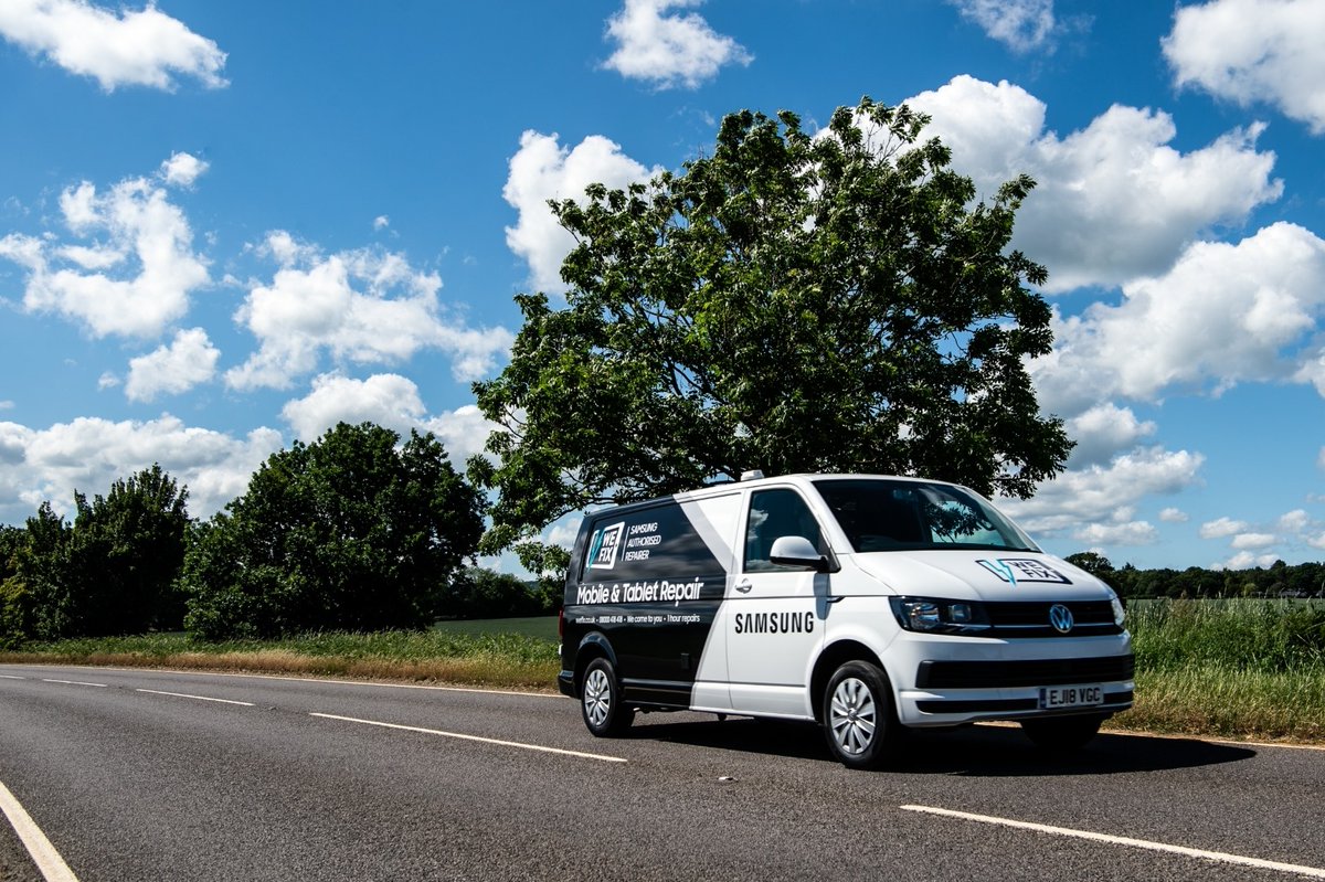 LikewizeRepair's tweet photo. WeFix have been on the road providing repairs across the UK for almost a decade now 🙌 We’ve seen all kinds of beautiful spots and fixed all kinds of phone models, but that love for what we do has stayed the same throughout! 🥰 #WhenPhonesFail https://t.co/2jfBV0e3al
