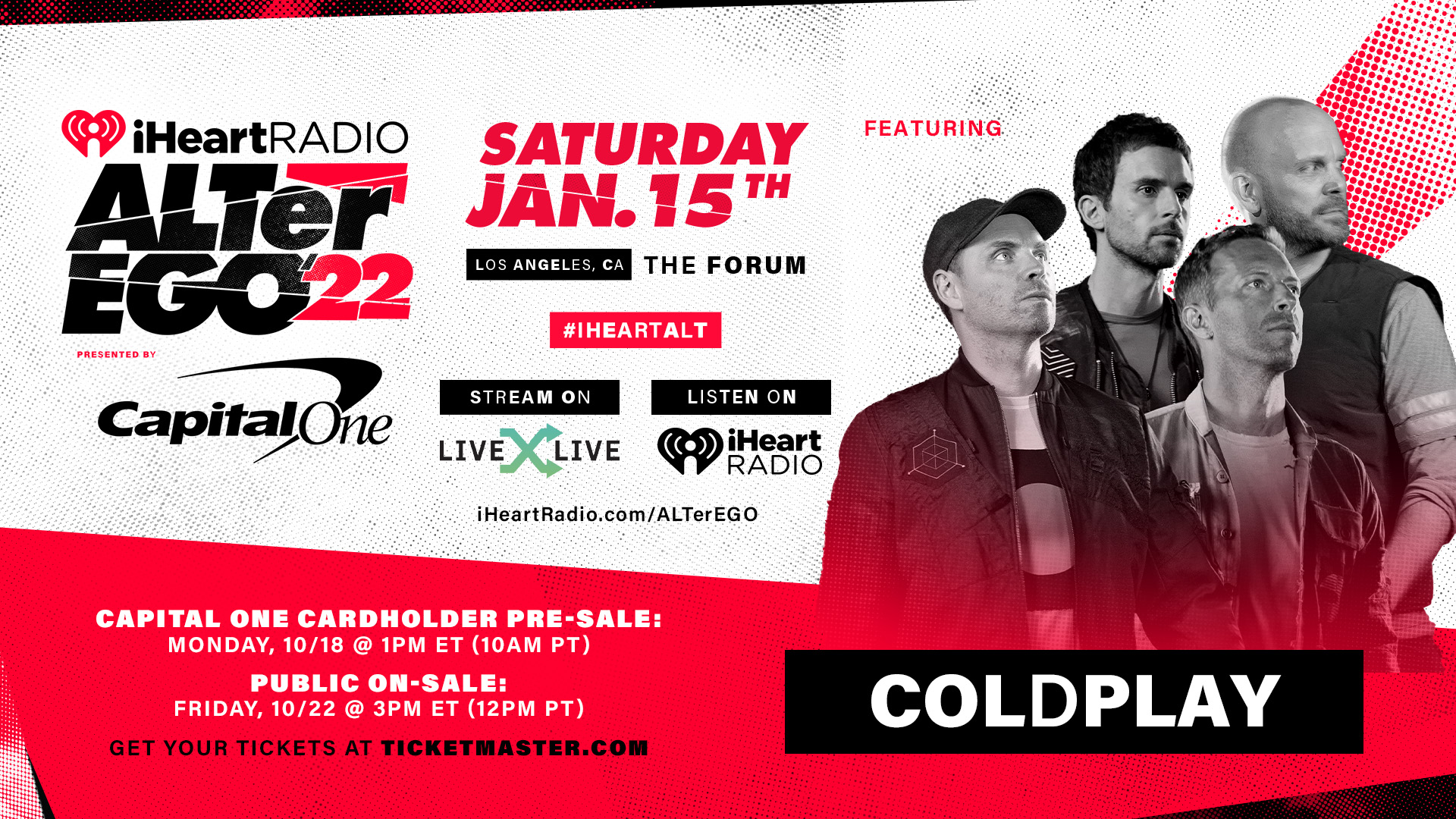 Iheart Radio Christmas Tour 2022 Coldplayxtra On Twitter: "Coldplay Will Headline @Iheartradio's Alter Ego  2022 Festival On January 15Th - Ticketing Info And More:  Https://T.co/Nnaujpxtqe #Iheartcoldplay 🎸 Https://T.co/Pek7V8C8W4" /  Twitter