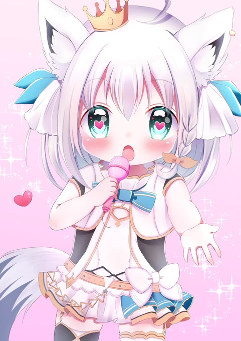 #ロリの日 
常にロリしか描いてませんが
特にロリロリなフブキちゃんを🥰✨ 