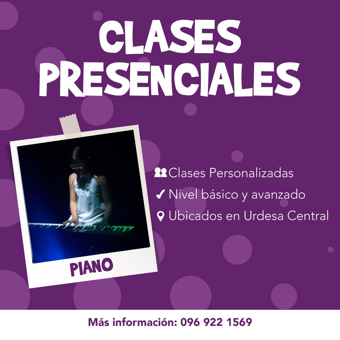 Cemba_Ecuador's tweet photo. ๐๐๐๐ฆ๐๐ฆ ๐๐ ๐ฃ๐๐๐ก๐ข ๐น
โ๏ธ Clases 100% personalizadas.
โ๏ธ Horarios segรบn tu disponibilidad.
โ๏ธ Programa avalado por el Ministerio de Cultura ๐ช๐จ
๐ฃ๐พ๐ค๐ฃ๐ฉ๐ฬ๐๐ฉ๐๐ฃ๐ค๐จ ๐๐ฑ 0969221569 - 042386867
#cemba #guayaquil #musica #piano #guitarra #bateria #niรฑos #jovenes https://t.co/DMp77KrcMS