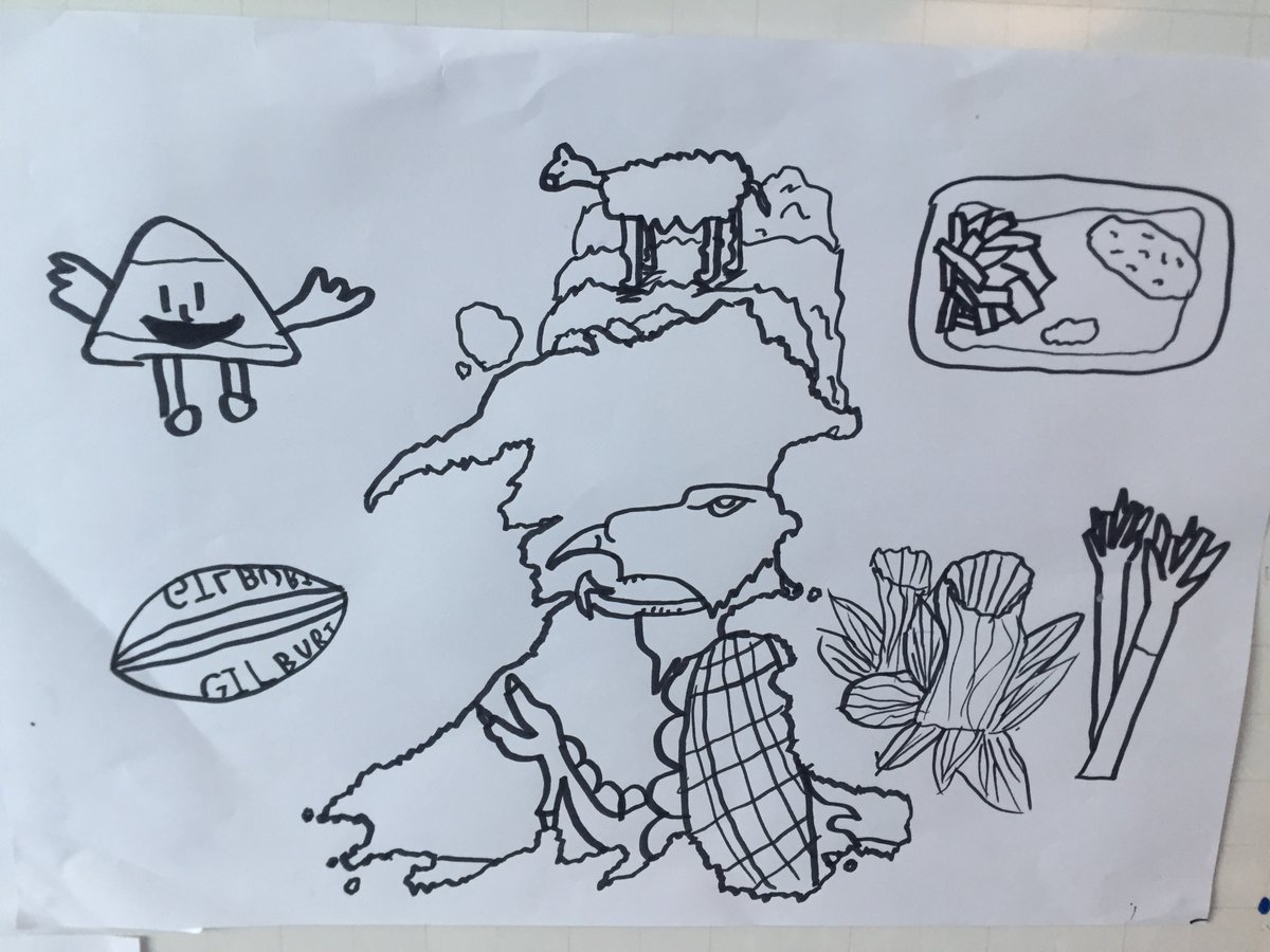 Pennardprimary's tweet photo. In Bae 3 we have been making colouring sheets for Bae 1 & 2 for shwmae day #pennExp #pennCym #pennfun https://t.co/xoxe5MqBO9