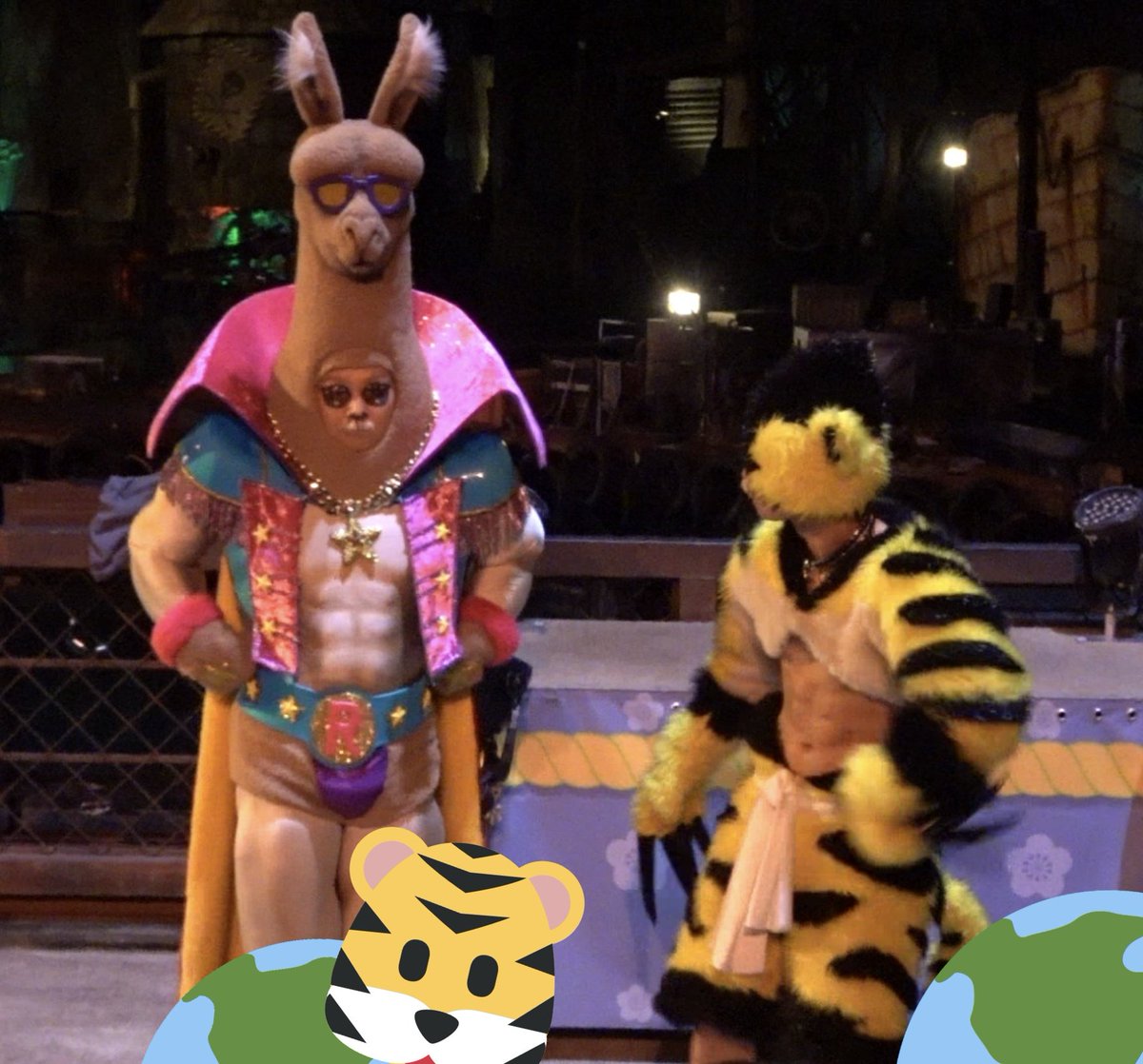 ひとみ78 10 11 タイガーマンが自分の人形 手作りしてくれた人に反応してラママンに自慢してたらラママンがラママンは って何回も確認してる顔可愛かった 三木さんラママン あべやすさんタイガーマン プレショ ワンピースプレミアショー ワンピース