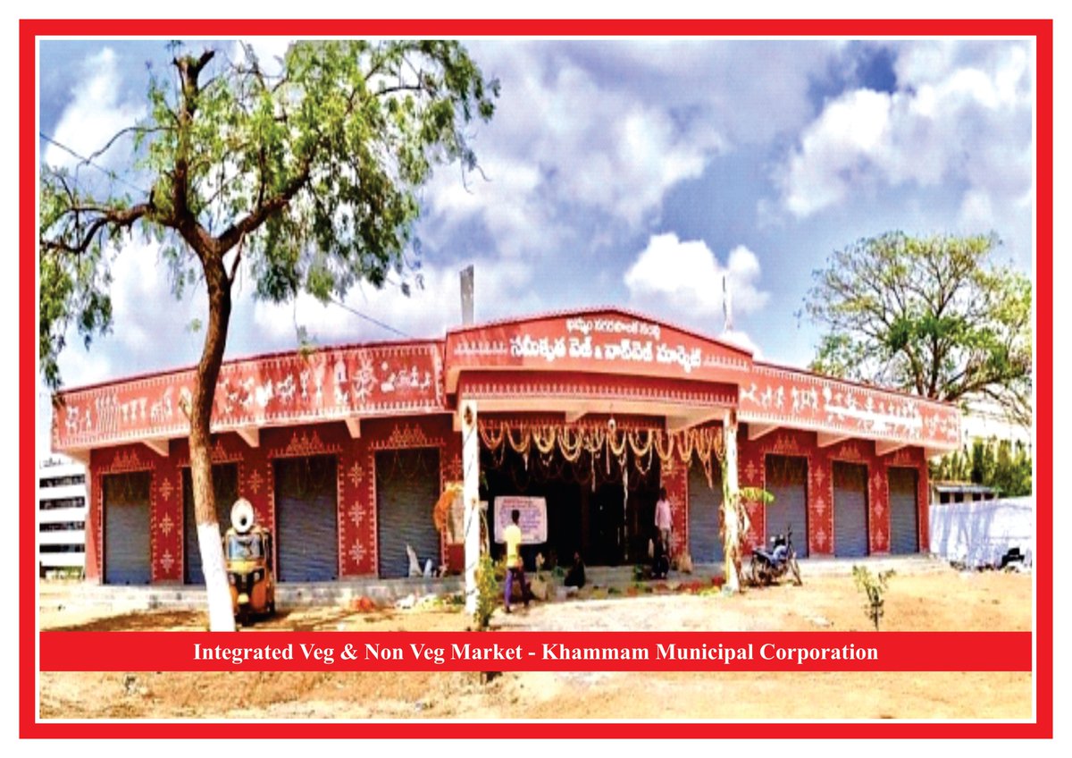 MC_Khammam's tweet photo. From Bazaars to Modern markets!
A new and great initiative implemented in Khammam Municipal Corporation to integrate Veg and Non-Veg markets as one-stop shop for both sellers and consumers under hygienic conditions. 
The new facility is made available to the citizens. https://t.co/dMUOri8Xlj
