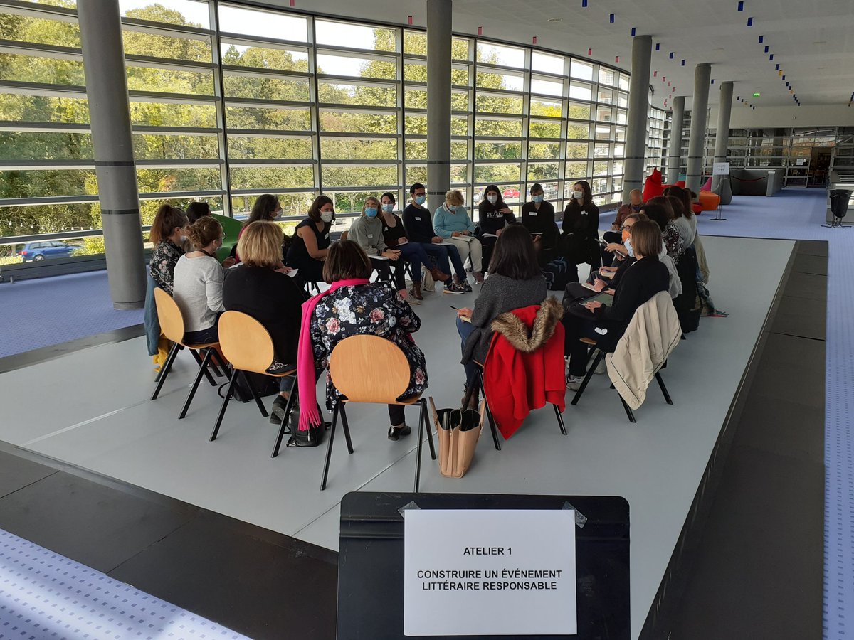 VirginiePeter's tweet photo. 📚 C'est à @La_Filature @mulhouse que se déroulent les Rencontres professionnelles du #Livre #GrandEst auj 📣 au programme #DeveloppementDurable #rentréelittéraire #ecomanifestations #livrest #grammage 😃 organisation #LILE @Interbibly #CIL @regiongrandest #Drac https://t.co/WlIgjowlIo