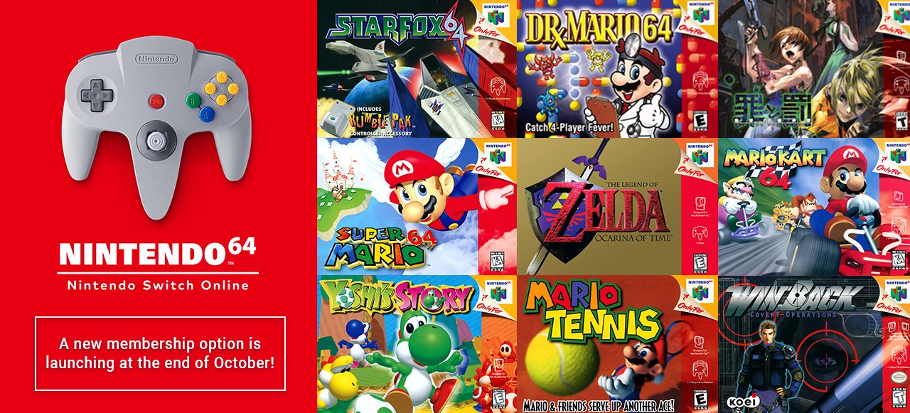 Nintendo of Europe on Twitter: "All Nintendo 64 games included with #NintendoSwitchOnline + Expansion can be 60Hz English language versions. Select games will also have the option to play