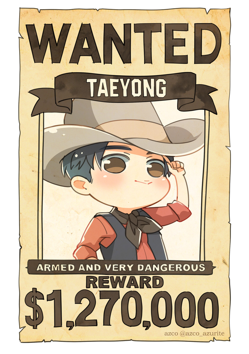 🔫 WANTED 🌹🐯🐱

#TAEYONG #MARK #JOHNNY 
#FIND_THE_BEST_COWBOY 
#NCT127 #Sticker #NCTFanart 