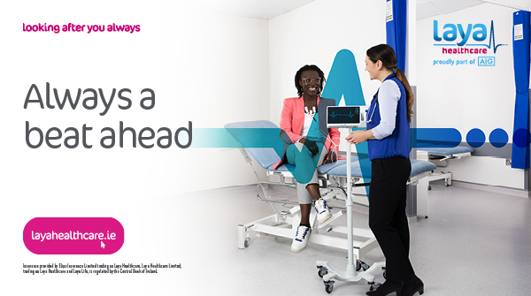 LayaHealthcare's tweet photo. At laya healthcare, we don’t wait for things to go wrong, we’re making our members better before they’re even ill. Today we launch A Beat Ahead - healthcare on your terms. #ABeatAhead https://t.co/lxMmmyRePl