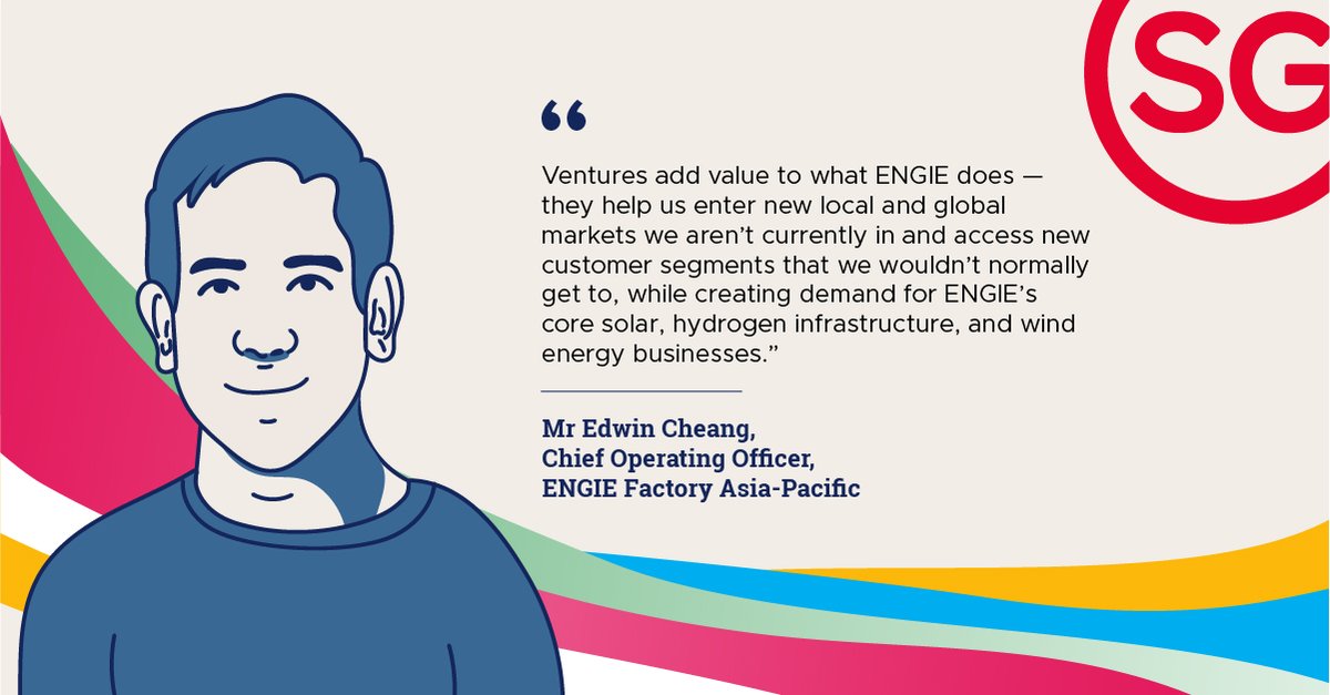 singapore_edb's tweet photo. To help #SoutheastAsia go #green, ENGIE Factory, the #corporateventuring arm of @ENGIEgroup, is launching new #zerocarbon ventures from #Singapore 🌱 Find out how they work w/ EDB New Ventures to incubate &amp; co-invest in new growth: https://t.co/yQe8MZ3M94 #VenturesMadePossible https://t.co/ZHgAcepzpF