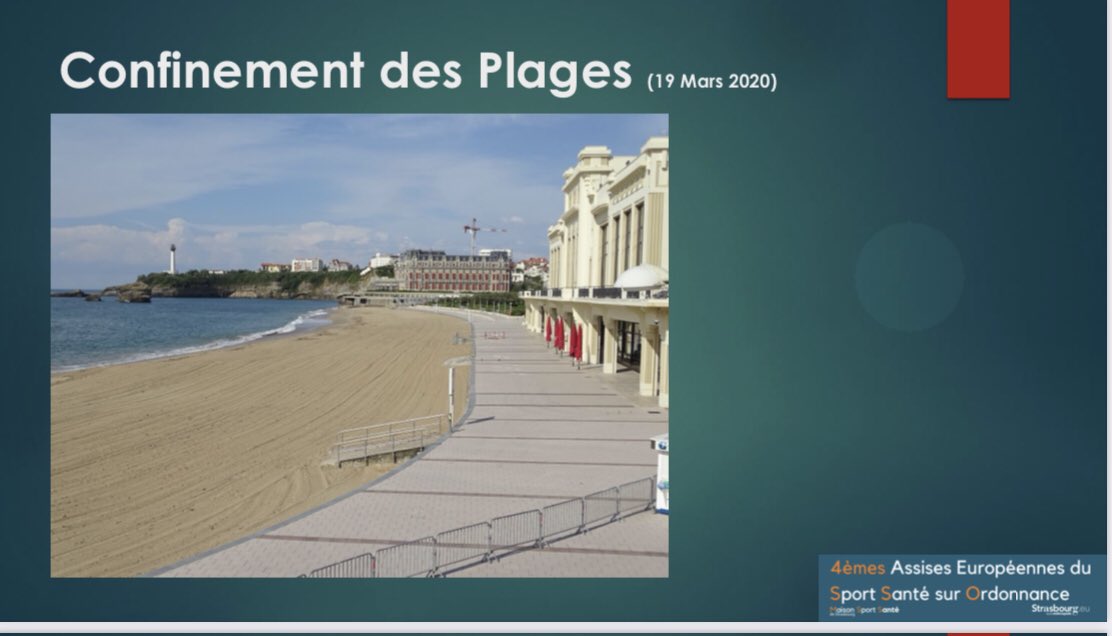J’intervenais ce matin aux 4ème Assises Européennes du #SportSanté sur Ordonnance de Strasbourg.

J’y ai exposé le retentissement négatif des confinements sur les activités physiques aquatiques.