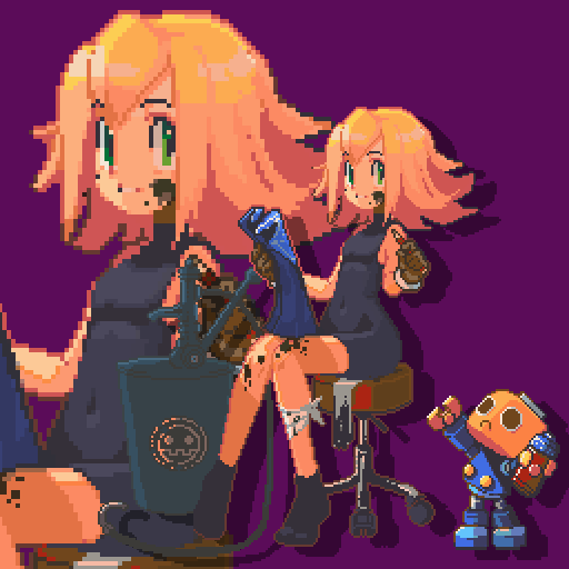BNMotive's tweet photo. It WAS pixel art day haha! I did do some re-touches to some of these.
#ドットの日 #pixelart https://t.co/ijobBbJYxO