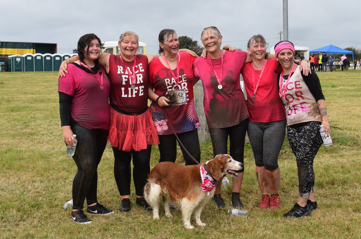 MaidsMelody's tweet photo. We are chuffed with our fundraising for @raceforlife And we had a brilliant time too! #maidsofmuddily #friendsforlife #CancerResearch https://t.co/qTbAs6qXqq