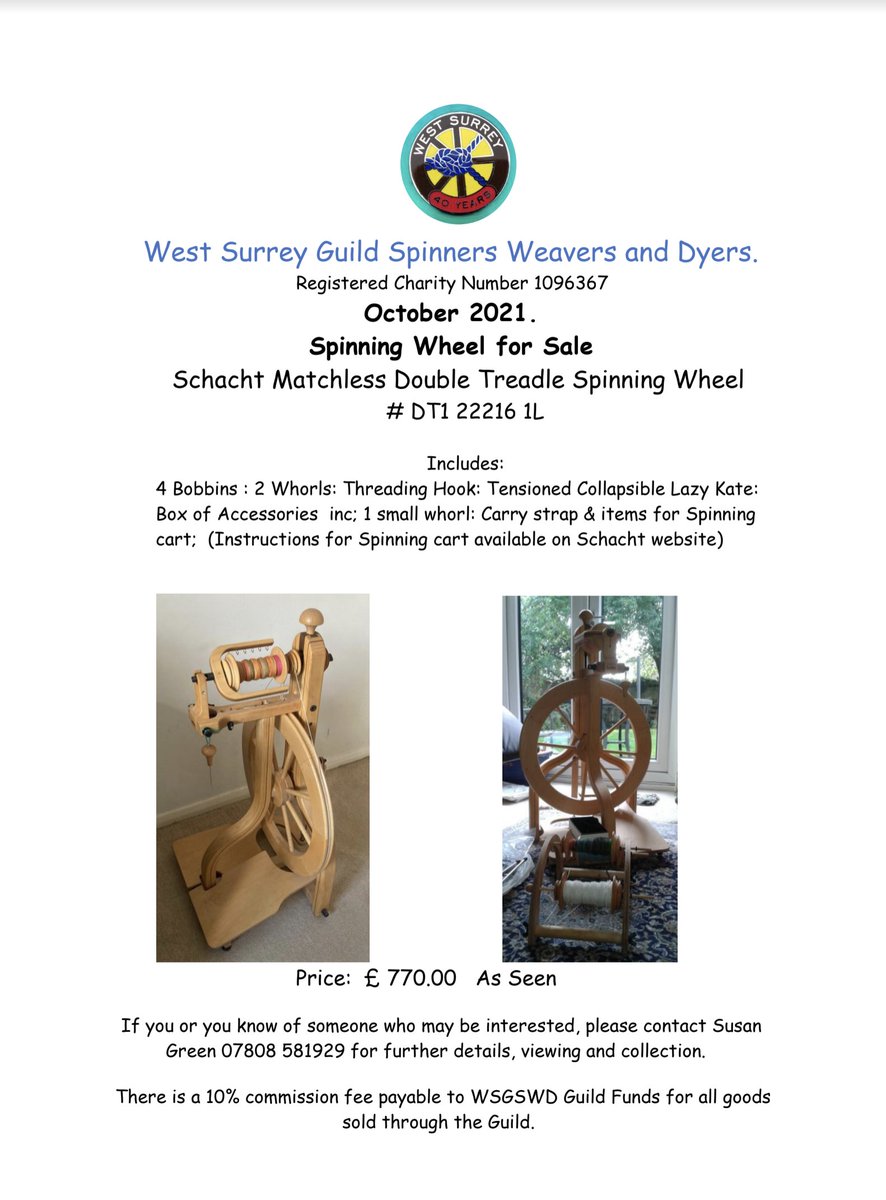 WSGSWD's tweet image. Spinning wheel for sale. If interested please ring Susan