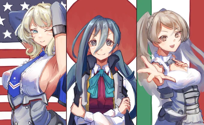 世界各国のロリ戦艦詰め合わせセットです……戦艦?
#艦これ #コロラド #清霜 #コンテ・ディ・カブール 