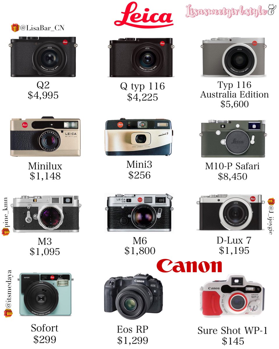 LucaProtection's tweet photo. #LISA and her Camera collection 🌟 📷 

This one is new right?  Rich Queen 👑💅 https://t.co/4aMHXhH7kf