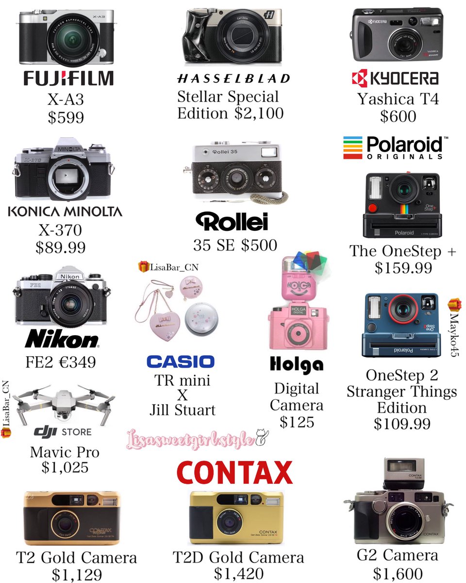LucaProtection's tweet photo. #LISA and her Camera collection 🌟 📷 

This one is new right?  Rich Queen 👑💅 https://t.co/4aMHXhH7kf