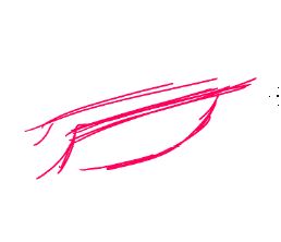 あなたの音眉はどこから まゆげの海苔は最後ですね わりと平行眉で まつ 矢沢 原稿中のイラスト