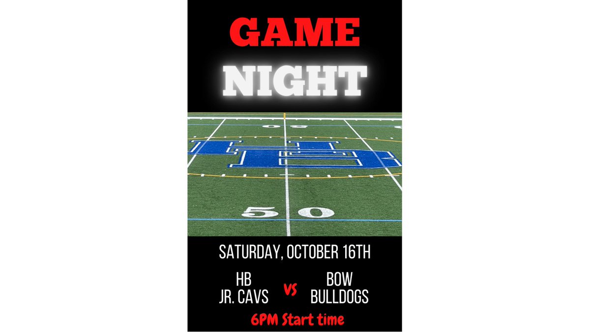HBJCYouth's tweet photo. 📣 Mark your calendars! #HBJC #603Brookline #YouthFootball #YouthCheer 🏈 🤸🏻‍♂️ https://t.co/xJavWy5bHI