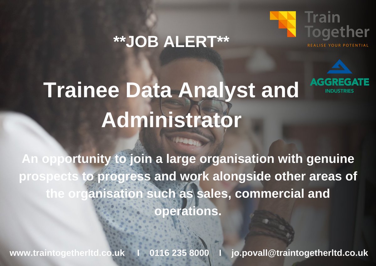 **JOB ALERT**

An interesting position with genuine career progression at @AggregateUK, Coalville Head Office. 

We're looking for someone who has a head for figures but doesn't want to go down the accountancy route. #apprenticeship

👉 lnkd.in/d_Ph52QD 👈