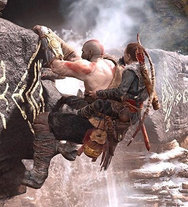 BT_BlackThunder's tweet photo. I don't think Kratos will carry Atreus like a backpack in God of war RAGNAROK, when they climb 😭 https://t.co/zpcFKK0o08