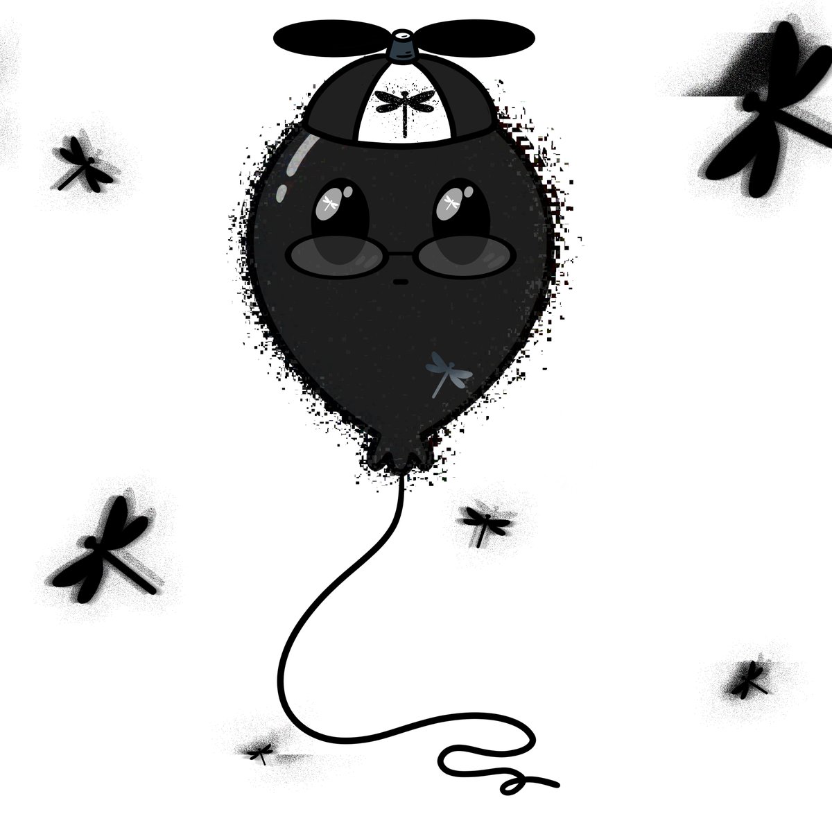 balloonsNFT's tweet photo. The road to happiness can be as clear as black and white. Whatever it is, @mgnr_io certainly is looking fly 😎. https://t.co/7ehIOM6TKn