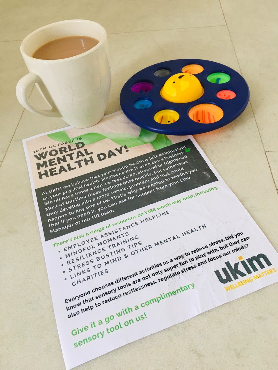 AndreaCoates22's tweet photo. What better way to start the week … planets simple dimple from work! #sensorytools #regulatestress #focusminds Thanks @UKIM_UK #WorldMentalHealthDay #mentalhealthiseveryonesbusiness 💚 https://t.co/jenin3wzxx