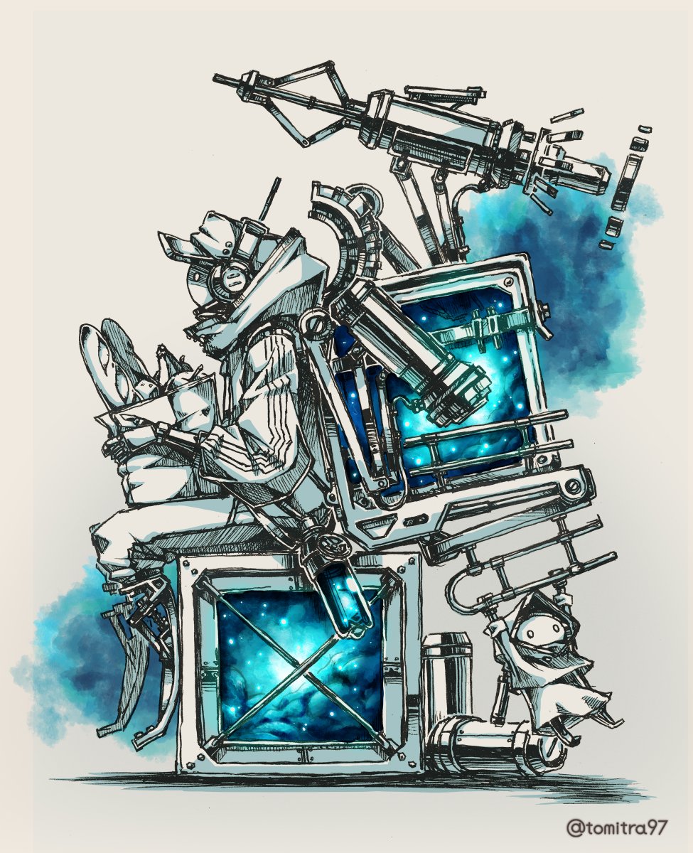 「#同じ人が描いたとは思えない絵を貼る
2～4枚目を経て
今の1枚目にたどり着きま」|とみもいのイラスト