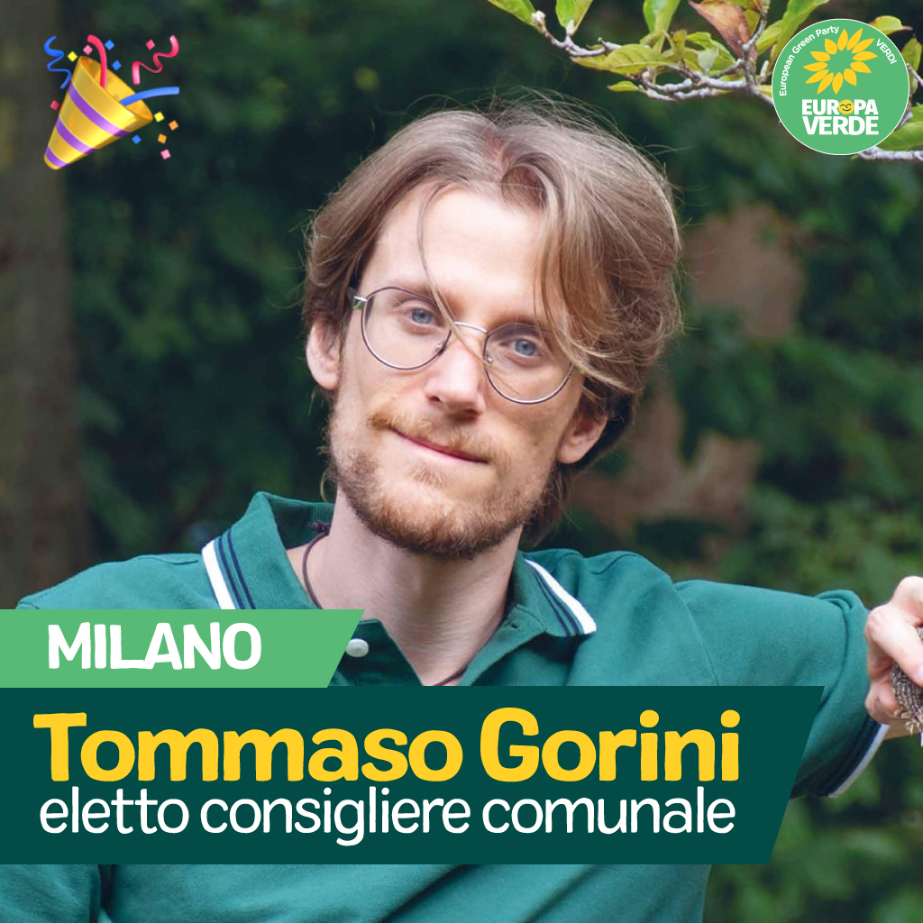 europaverde_it's tweet photo. VITTORIA!🎉🟢🎉🟢🎉🟢
Dopo la nomina di @Grandi_VERDI_IT ad Assessore all'ambiente, sarà il nostro @tommaso_gorini, neo-eletto consigliere dei Giovani @EuropeistiVerdi a sedere nell'aula di palazzo Marino a #Milano.

L'onda verde non si ferma. Buon lavoro, Tommaso! https://t.co/wZRbwLJzjA