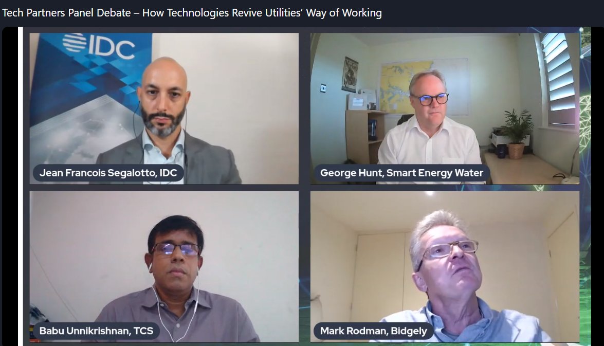 IDCNordic's tweet photo. IDC's @JSegalotto asks the panel how the utilities industry priorities and operating models have changed in the past year and how technology is supporting the new way of working - 𝗜𝗗𝗖 𝗘𝘂𝗿𝗼𝗽𝗲𝗮𝗻 𝗨𝘁𝗶𝗹𝗶𝘁𝗶𝗲𝘀 𝗦𝘂𝗺𝗺𝗶𝘁 𝟮𝟬𝟮𝟭 #IDCUES21 https://t.co/1cKyCcOsXU