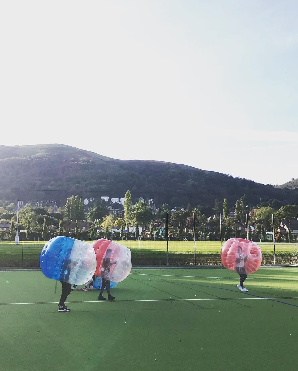 WMBFootball's tweet photo. ☀️Vitamin D alert!☀️                                       BIG fan of the unseasonably warm October weather! Fun and games with the pupils at @malverncollege yesterday afternoon. Thanks for having me.  #boardingschool #boardinglife #boardingschoollife #bubblefootball #malvern. https://t.co/SwP2fiQUV2