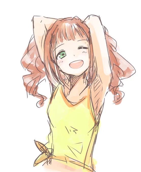 月曜からお疲れ様です!ぐぐーってからだを伸ばしてみましょー!
#高槻やよい 