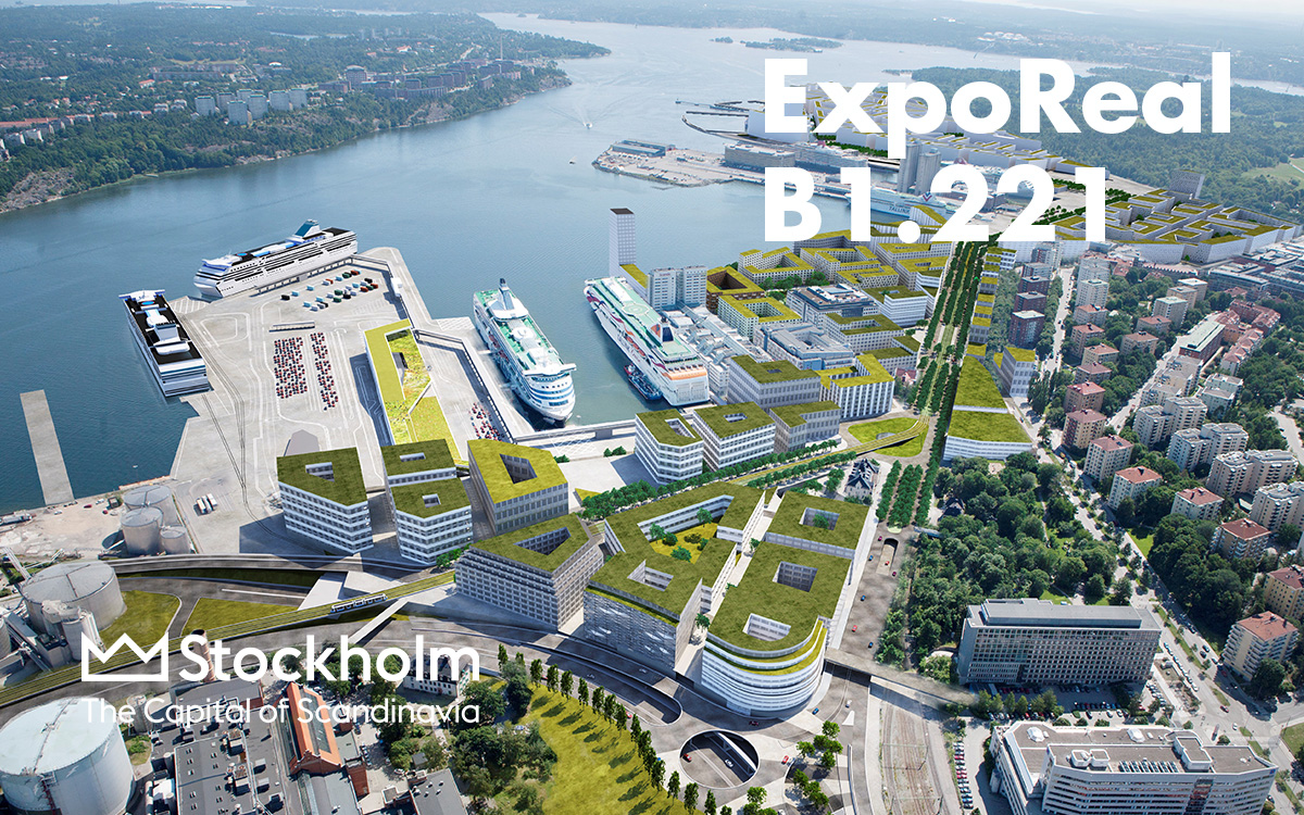 Stockholm Royal Seaport, a sustainable waterfront area with upcoming development opportunities in the area Valparaiso. We are at #exporeal2021  stand B1:221, come and see us. <a href="/investstockholm/">Invest Stockholm</a> <a href="/royalseaport/">Royal Seaport</a> #Stockholm #exporeal #realestate #sustainable #urbandevelopment