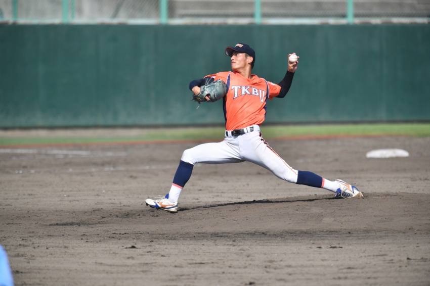 koeki_u_nyushi's tweet photo. 本学卒業生の石森大誠選手(現在は独立リーグ、火の国サラマンダーズの大守護神)、中日ドラゴンズからドラフト3位、指名いただきましたー!!!!おめでとうございます!!!(写真は昔懐かし、学生時代の石森選手)#東北公益文科大学 #公益大 #火の国サラマンダーズ #石森大誠 #TKBU https://t.co/kmFLdNJuZa