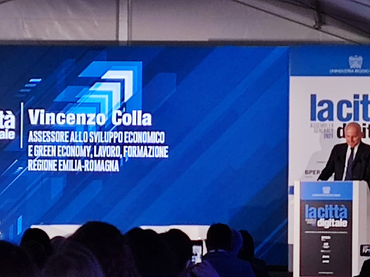 Assessore Colla: "La #cittàdigitale , manifatturiera in <a href="/RegioneER/">Regione Emilia-Romagna</a> per una società coesa ". <a href="/colla_vincenzo/">Vincenzo Colla</a> <a href="/Rei_innova/">Tecnopolo Reggio Emilia</a> <a href="/UnindustriaRE/">Unindustria Reggio Emilia</a>