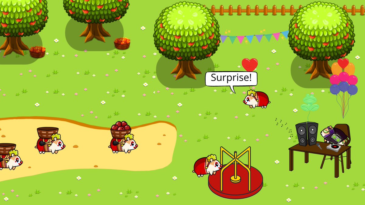 limedevgames's tweet photo. Fooly Buggy likes to work,
but he also loves to make others happy. 🤡🤡🤡
Often, together with JJ, they prepare a surprise party for their friends. 🎉🎉🥳🥳
He also makes mischievous jokes,
which not necessarily everyone is satisfied with... 😈😈🤭
#apple #apples #hamsters #game https://t.co/hrp1XnnMwI