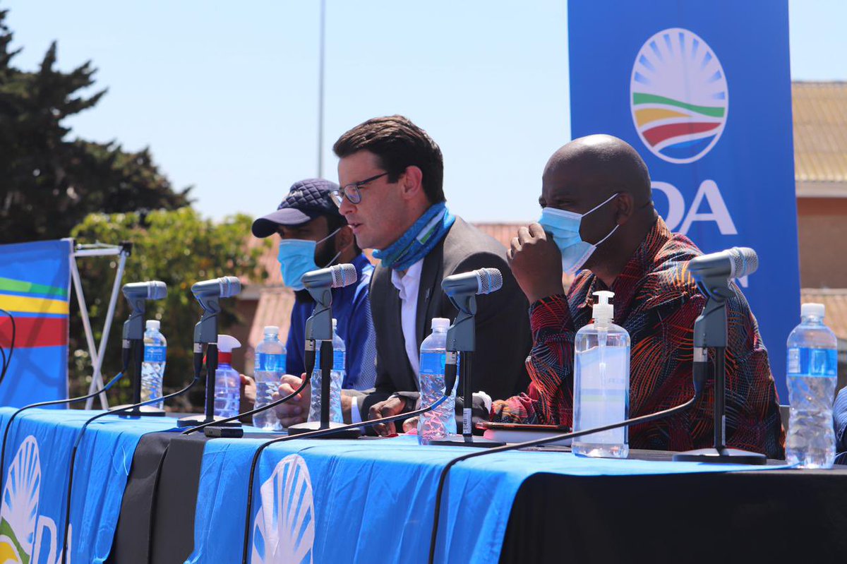 Today I was joined by DA Federal Council Chairperson <a href="/helenzille/">Helen Zille</a>, EC chair <a href="/andrewhitfield/">Andrew Whitfield, MP</a> , safety and security MMC John Best and MPL <a href="/YusufCassim/">Yusuf Cassim</a>.

In presenting the DA majority government's plan to ensure a safer NMB. #VoteDA #TheDAgetsThingsDone
