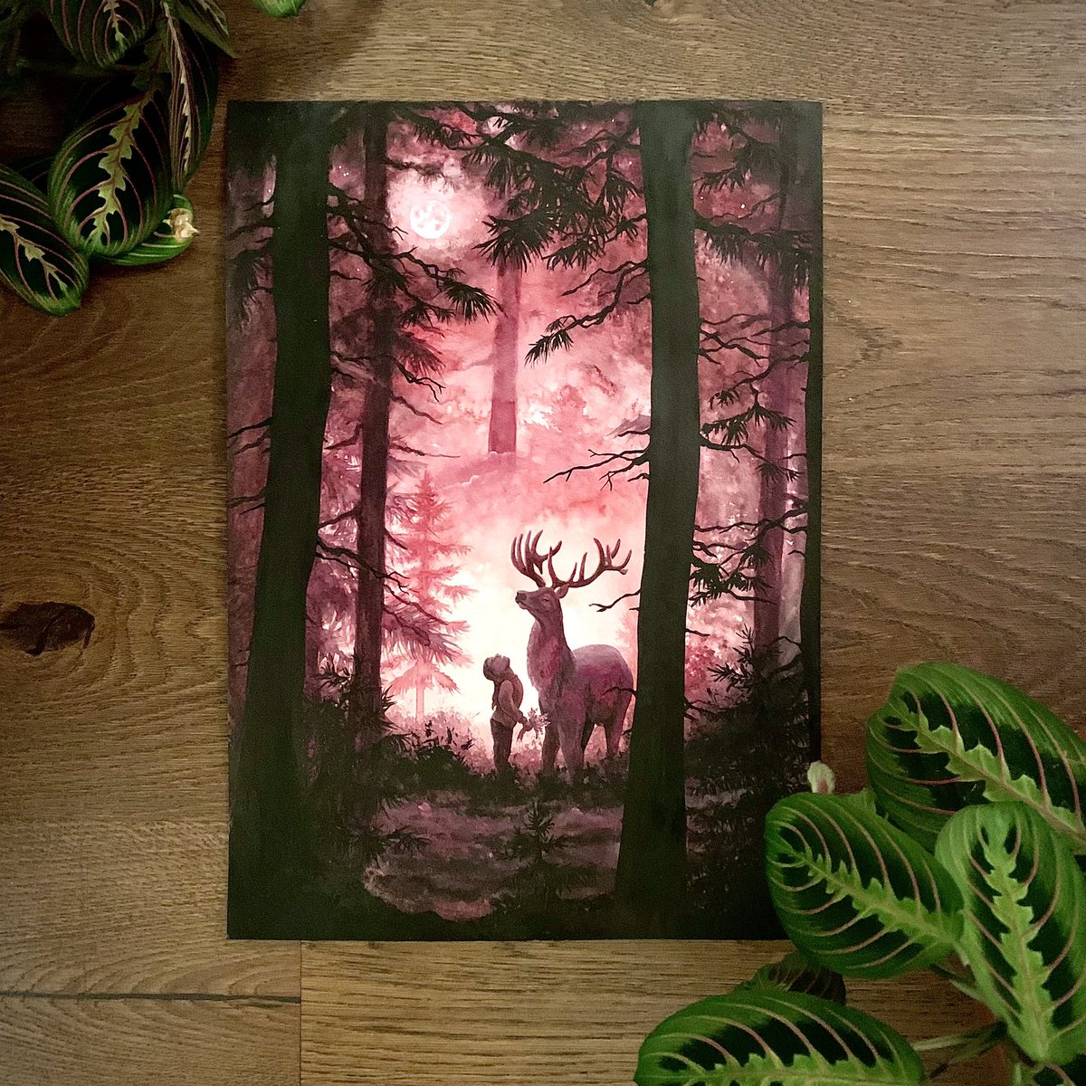 My Deer Friend. Watercolour 2021.
Had a lot of fun painting this.
#art #watercolor #stag #forest