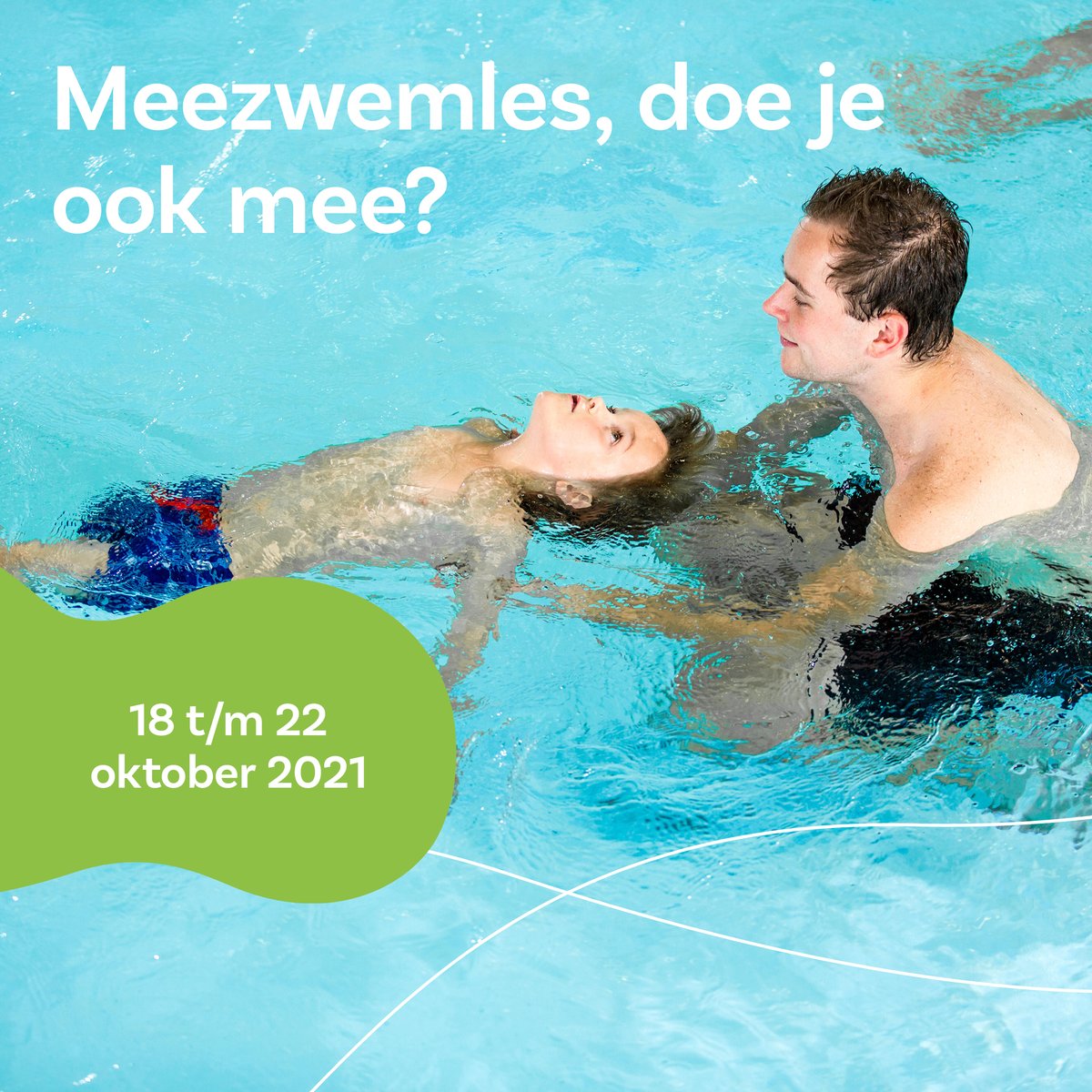 Kijk &amp; zwem mee met je kind! 🏊‍♀️ In Het Wedde organiseren we in de herfstvakantie de meezwemles. Bij de meezwemles mag per kind één ouder/begeleider meedoen met de zwemles. Zo ervaar je als ouder of verzorger de lesstof van je kind en kun je zijn/haar vorderingen live bekijken.