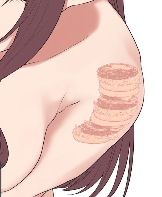 ブラシミスって肩にハンバーガーの入れ墨入っちゃった 