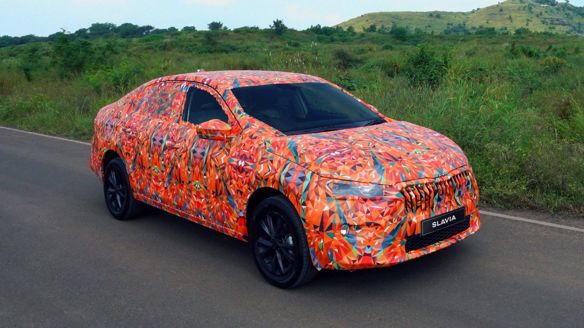 Zac_Hollis_'s tweet photo. As promised, the winning design by Shreyas Karambelkar from #CamoWithSKODA is featured on our upcoming premium mid-sized sedan #SKODASLAVIA. A huge thanks to all the other participating entries! https://t.co/TCZVLZ6Ep3