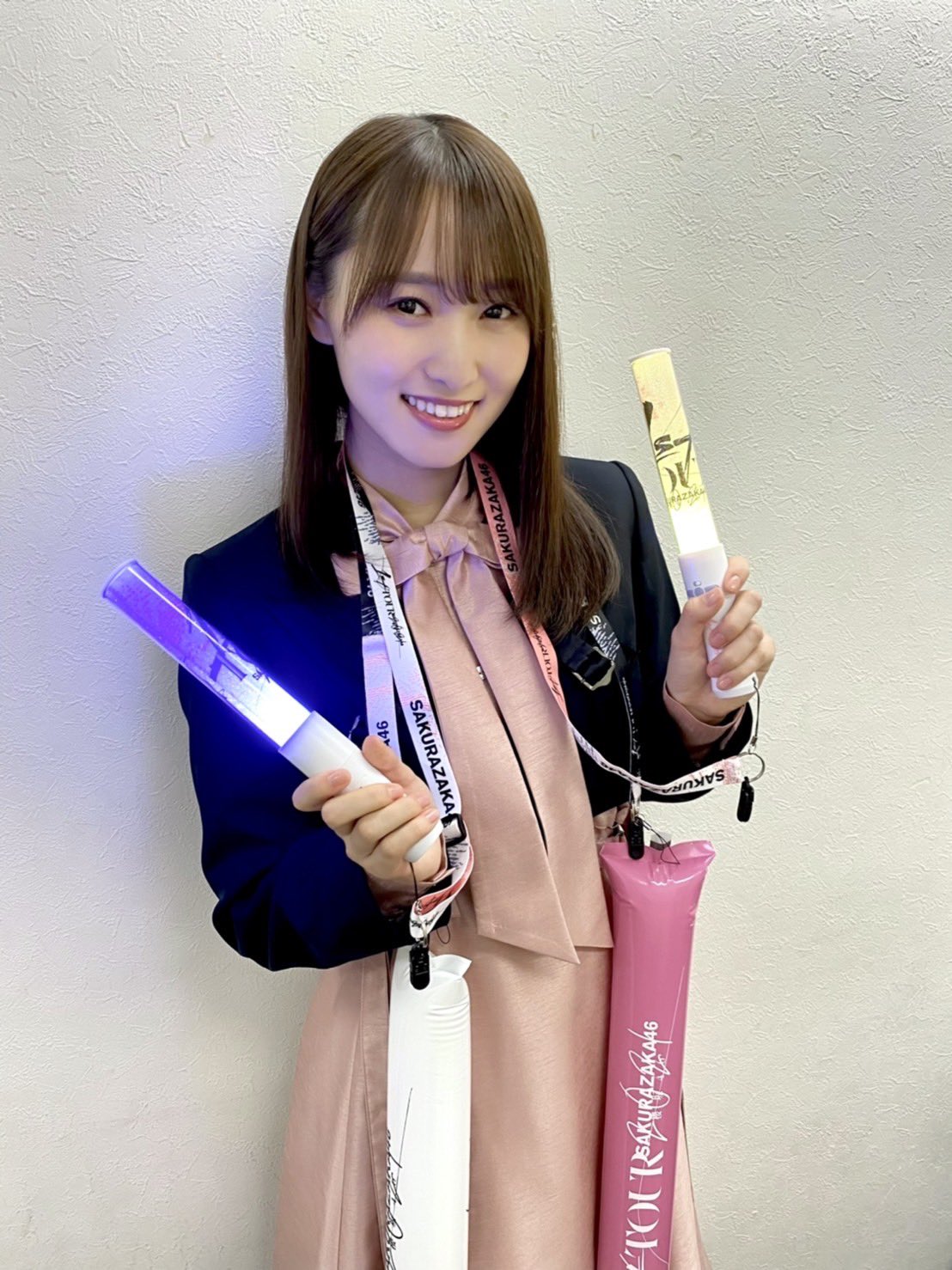 櫻坂46 箱推しネックストラップ1stアニラペンライトストラップ