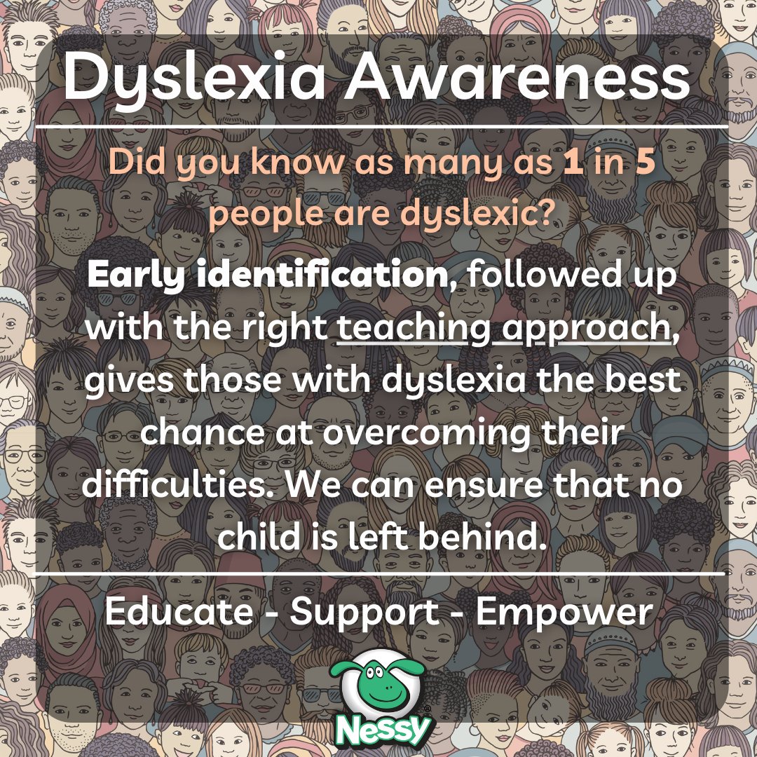 NessyLearning's tweet photo. #EducateSupportEmpower #DyslexiaAwarenessMonth #dyslexia #DyslexiaAwareness https://t.co/qFCdixRs3g