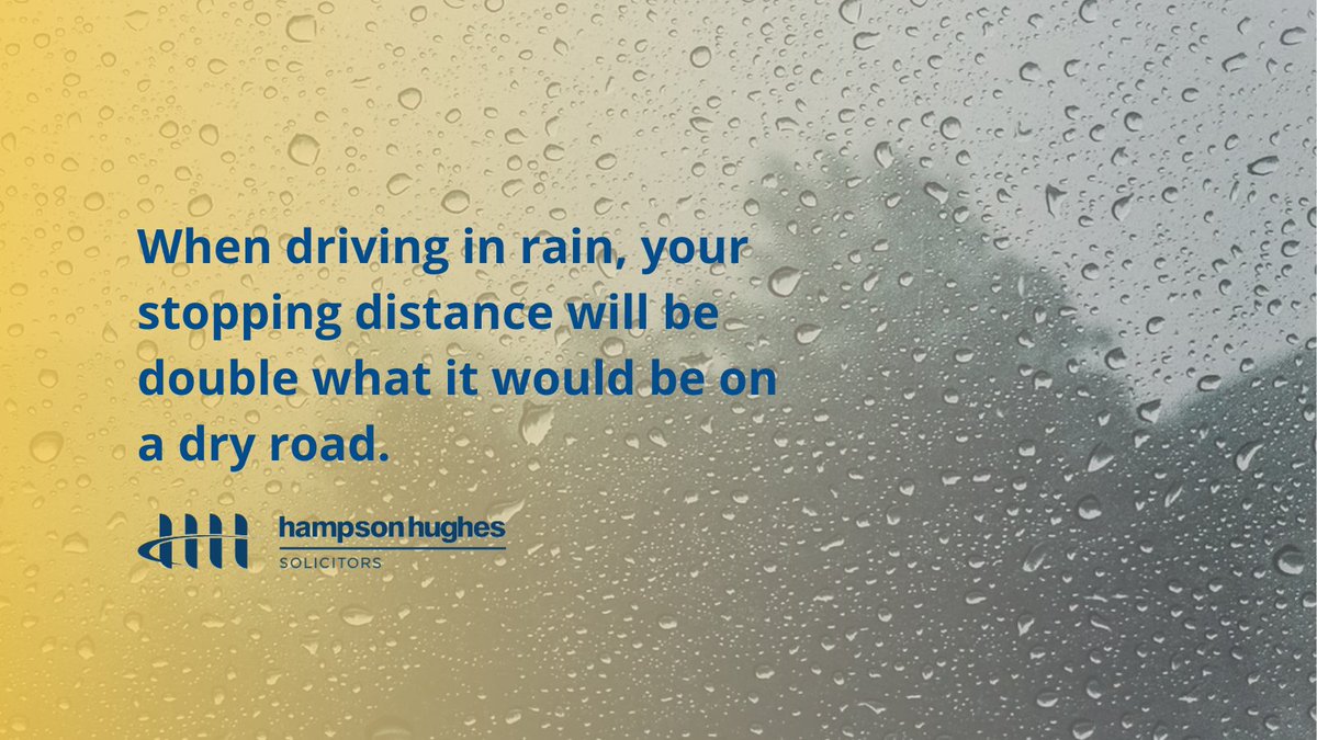 As summer comes to an end, road conditions are starting to worsen! Stay safe this Autumn by reminding yourself about the potential dangers of travelling in bad conditions – whether on the road or on foot. See our latest blog for some expert advice. hampsonhughes.com/latest-posts/w…