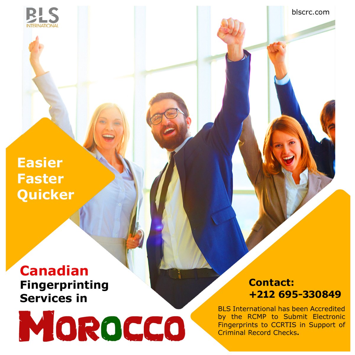 blscrc's tweet photo. Hello #Morocco! #CanadianFingerprinting services now in your country. For more info, call us on +212 695-330849 OR visit: https://t.co/r1GVVNV0oJ
#Rabat #BLSInternational #BLSCRC #fingerprinting #maroc https://t.co/Jo5zBXtMf9