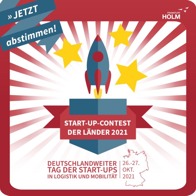 Endspurt! Bis Mittwoch, 13.10.2021, könnt Ihr mitentscheiden, welche #Startups in das Finale des „Start-up-Contests der Länder 2021“ einziehen werden. Das Finale steigt am 26.10. beim „Deutschlandweiten Tag der Start-ups in #Logistik und #Mobilität“ bit.ly/3zVxNiO